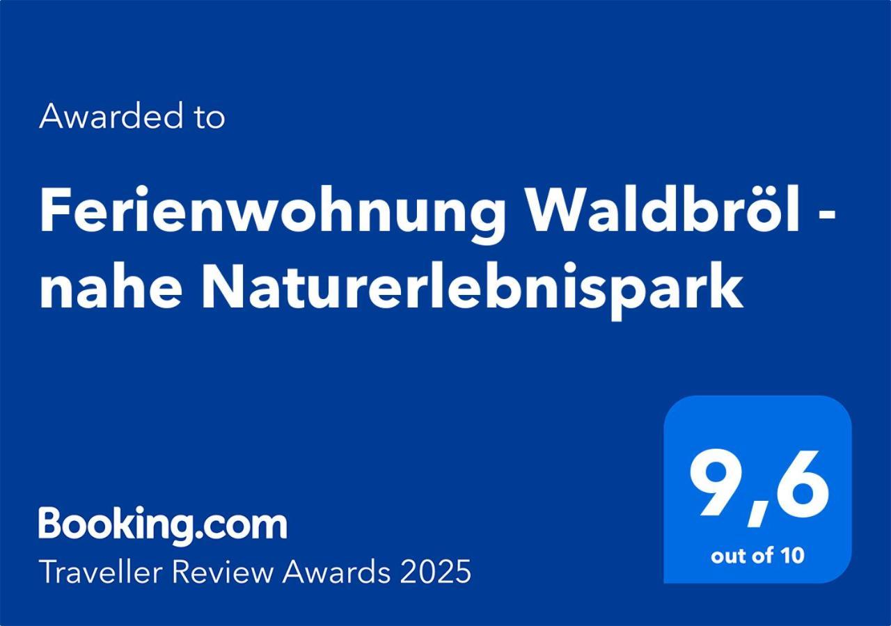 ואלדברול Ferienwohnung Waldbroel - Nahe Naturerlebnispark מראה חיצוני תמונה